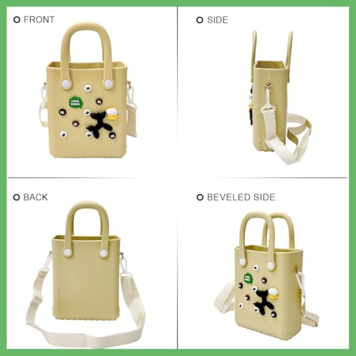 PALAY Fashion Phone Bag Handbag Small Handbag with Shoulder Strap Waterproof EVA Fun Cartoon Hand Bag Beach Bag Folding Handle Design Small Handbag Crossbody Bag Gift for Girls, 15x7x20cm