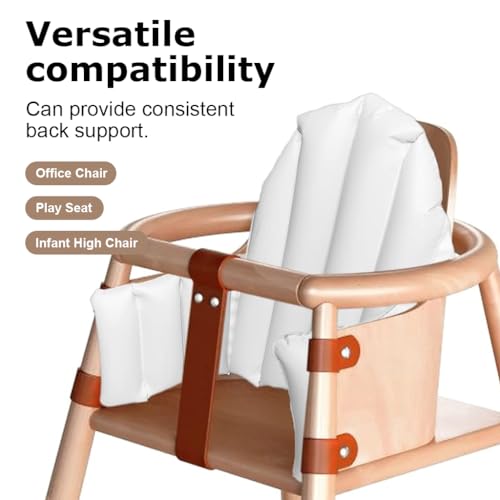 SNOWIE SOFT® Inflatable Lumbar Support for Chair PVC Cushion Pad Seating Chair PVC Inflatable Cushion Support Lower Back Pain-Relief Inflatable Lumbar Support High Chair Accessories