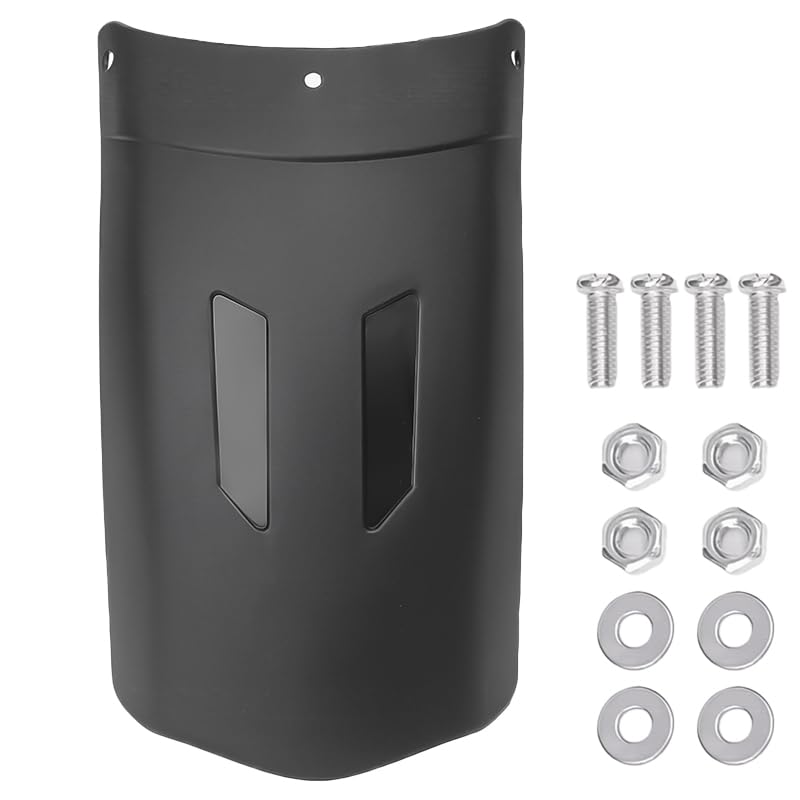 ZIBUYU Motorcycle Mudguard for Universal Motorbikes 12.5×22cm featuring PP Material | Blocks Mud and Dust