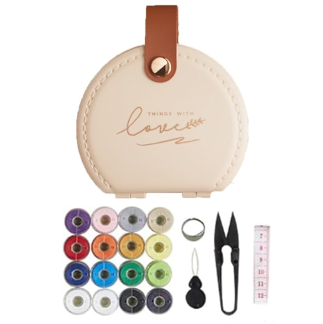 ZIBUYU® 1 Set Mini Portable Sewing Kit, Functional Sewing Accessories with Organizer