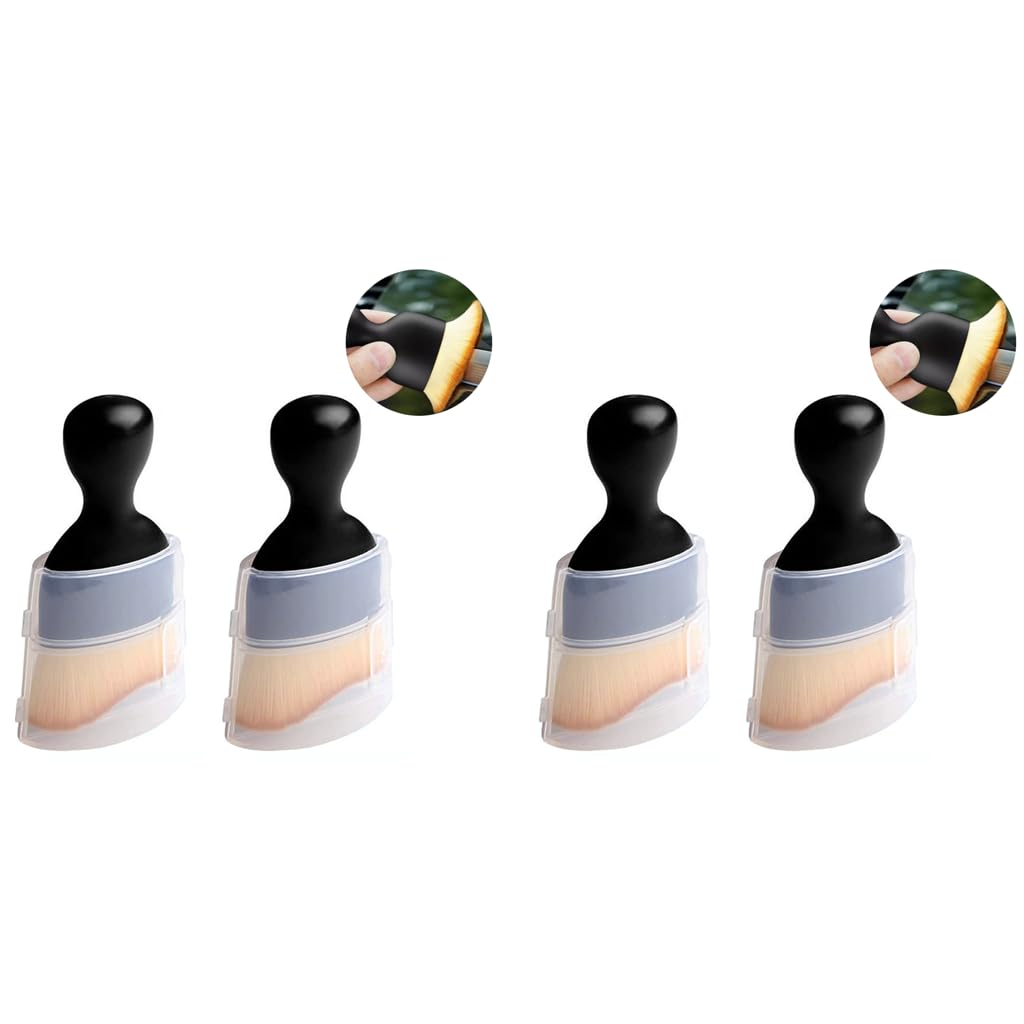 STHIRA Car Brush for Detailing Interior with Soft Nanofiber Bristles 2 Pack | Scratch Free Dusting Tool