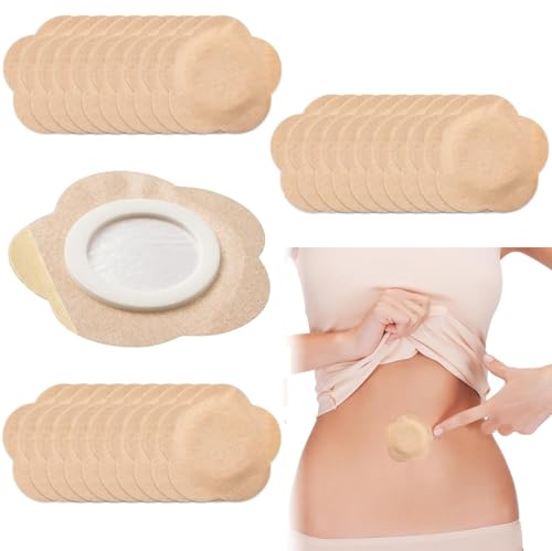 HANNEA® 30pcs Castor Oil Pack Wrap for Belly Button, Self-Adhesive Castor Oil Patches