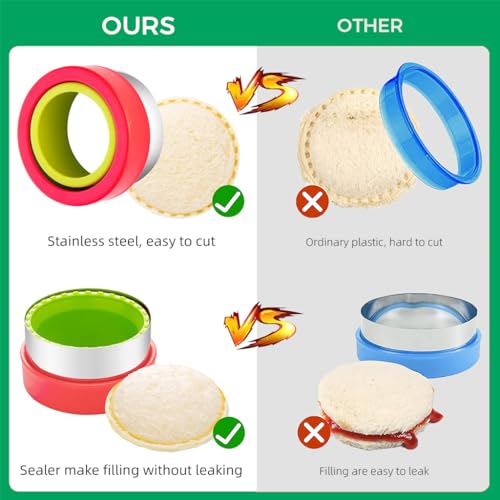 HASTHIP® 64PCS Cookie Cutter Shapes Fruit Fork Set Stainless Steel Press Cartoon Biscuit Mold Easter DIY Baking Essentials Supplies