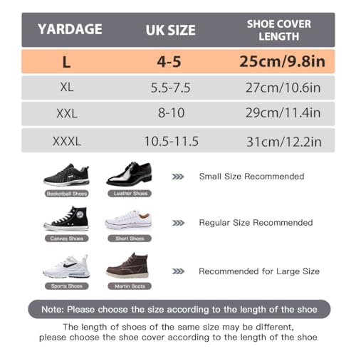 PALAY® Silicone Shoe Covers for Kids, Men, Women with Double-Breasted, Anti-Slip and Waterproof Shoe Cover, TPE Sole Wear-resistant and Reusable Shoes Cover for Rainy Season (for Size 9-11)