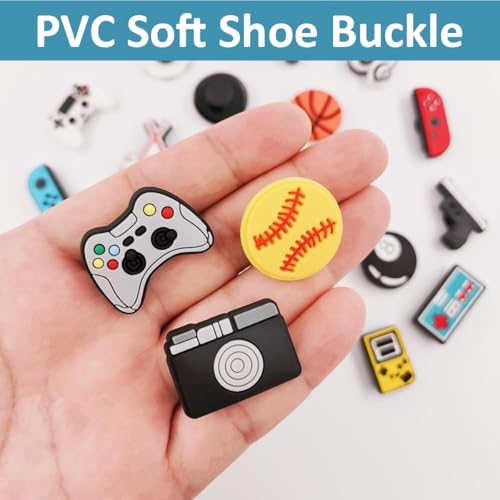 HASTHIP® 70PCS Cartoon Clog Shoe Assorted Vintage Slipper for Girls Rubber for Clogs Casual Decoration Fashion