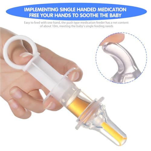 SNOWIE SOFT® 4Pcs Dropper for Baby Medicine Syringe Medicine Pacifier Baby Dispenser Kit,Food Grade Oral Feeding Syringe and Dropper Set