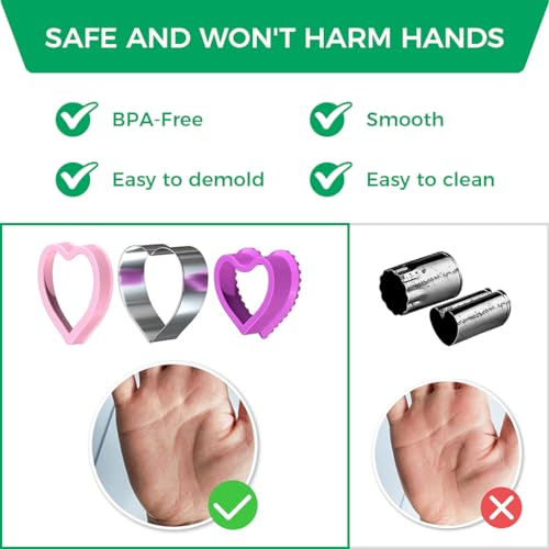 HASTHIP® 64PCS Cookie Cutter Shapes Fruit Fork Set Stainless Steel Press Cartoon Biscuit Mold Easter DIY Baking Essentials Supplies