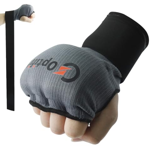 Proberos® Gel Padded Gym Gloves for Men Women Workout, Breathable Nylon Fingerless, Workout & Boxing Gloves with Adjustable Wrist Support, Cushioned Hand Protection for Kickboxing, Black