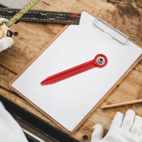 Serplex® Circle Maker,Circle Template,Adjustable Aluminum Alloy Woodworking Marking Gauge Compass,Rotating Round Drawing Ruler Precision Drawing Supplies Measurement Tools