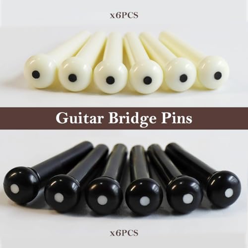 HASTHIP® 28PCS Guitar Repair Kit Includes 12 Bridge Pins, Bridge, String Winder, Saddle, String Cutter Remover Tool Acoustic Accessories Kit