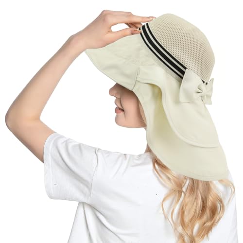 SANNIDHI® Sun Visor Hat Cylinder Outdoor Sports Cycling Sun Hat Air Hole Sun Visor Adjustable Baseball Cap (Beige)
