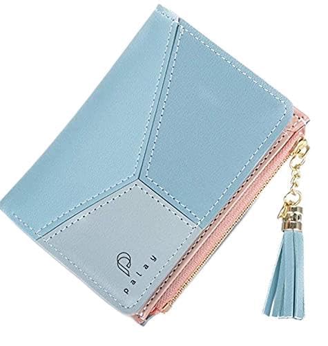 SANNIDHI® Small PU Leather Multi Wallets Credit Card Holder Coin Purse Zipper -Small Secure Card Case/Gift Wallets For Women Stylish