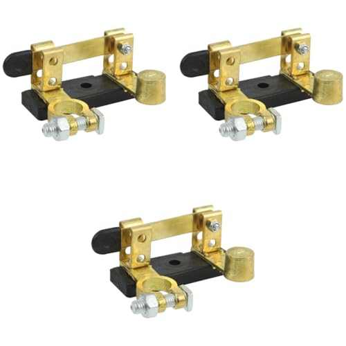 STHIRA® Car Battery Cut Off Switch Heavy-Duty Disconnect Universal Terminal Kill for Cars Trucks Easy Install Reliable Anti-Theft Safety Device 3PCS