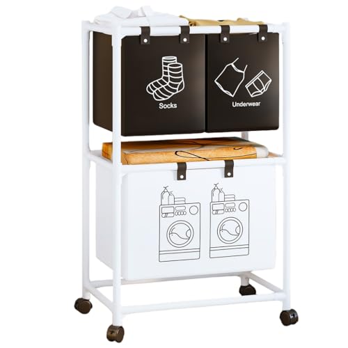 HASTHIP® Laundry Hamper, Laundry Basket with 4 Removable