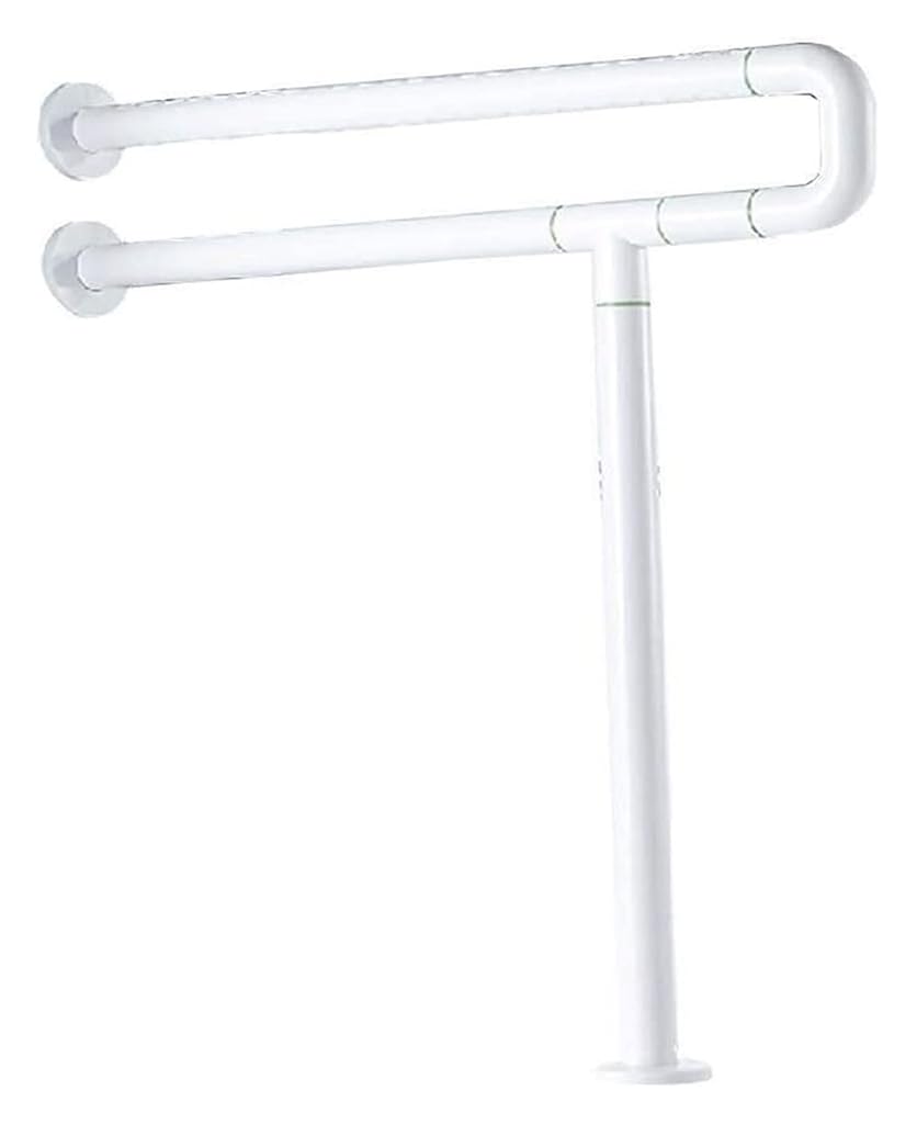 HANNEA® Elderly Disabled Commode Medical Accessories Safety Hand Railing Guard Frame Shower Assist-White