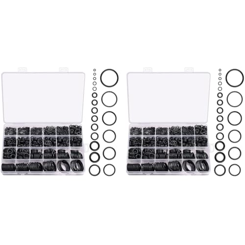 STHIRA® 950PCS Rubber O Rings with Storage Box Assorted 20 Sizes Ring Washer Gaskets Metric Replacement for Automotive Plumbing Faucet Repair