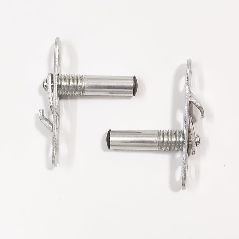 Serplex® Door Pivot Hinge Stainless Steel, Heavy-Duty 360° Rotating Pivot Pin with Plate Base Door Pivot Hinge for Wooden or Metal Doors, Smooth Swinging Mechanism, Pack of 6
