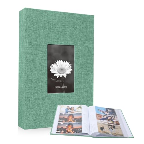 HASTHIP® Album for Photos Collection 4x6 5x7 8x10 Photos, Photo Album Self Adhesive Scrapbook 300-Pockets for Baby, Travel Memories