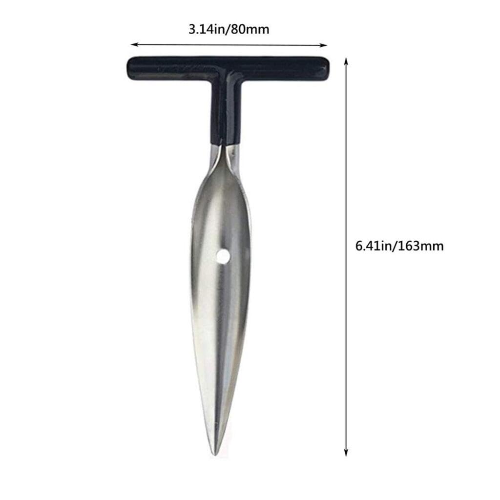 ZIBUYU Stainless Steel Coconut Opener with T Handle and Anti Slip Grip | Easy Hole Maker Tool