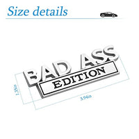 STHIRA® Creative Car Sticker Metal Car Sticker Fun Bad Ass Edition Metal Sticker for Car, Modification Car Waterproof Sticker Car Decor Sticker for Car Door, Door Handle, Car Tailgate