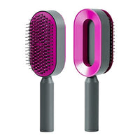 MAYCREATE® Self Cleaning Hair Brush for Women Men, 3D Airbag Cushion Hair Comb Massager Paddle Brush Hairdressing Detangling Anti Static Hairbrush