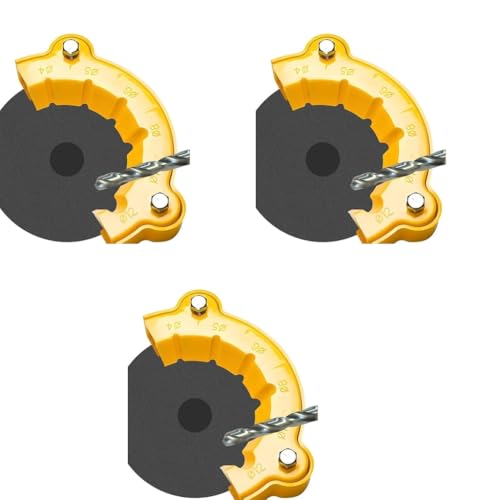 Serplex® Electric Angle Grinder Attachment for Drill Bit Sharpening Multi Bits Sharpener 4-12mm Dia Universal Tool for DIYers Professionals 3PCS