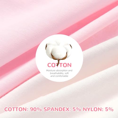 SNOWIE SOFT 2Pcs Sports Bra For Girls, Cotton Teenager Bra For Girls Elasticity Girls Bra Soft Comfortable Teenager Bra Sport Ringless Bra For Girls Triple Lining Training Bras For All Day Wear
