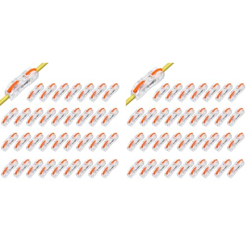 Serplex® 68PCS Wire Connector Cable Compact Single Assortment Splicing Lever Terminal for 28-12 AWG Soft and Hard Universal SPL-1