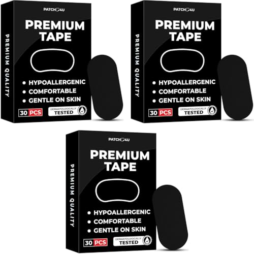 ZIBUYU® 30-Count Anti-Snore Mouth Tape Mute Snoring for Mouth Breathing Sleep Improves Abnormalities Safe Adhesive Pre-Cut for Kids Adults 3 PCS