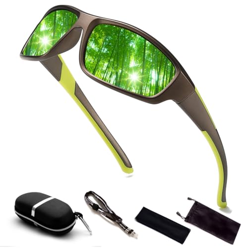 Proberos® Full Lens polarized Reading Sunglasses for Men's & Women（Green）