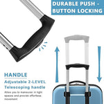 PALAY® Luggage Bags for Travel 55 cms Travel Bags for Luggage Trolley with Password Lock Hard Case Travel Luggage Design Expandable Travel Suitcase for Men