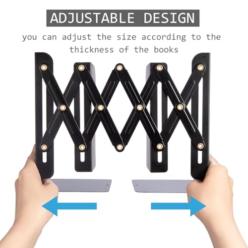 ZIBUYU® IARI Book Ends, Black Decorative