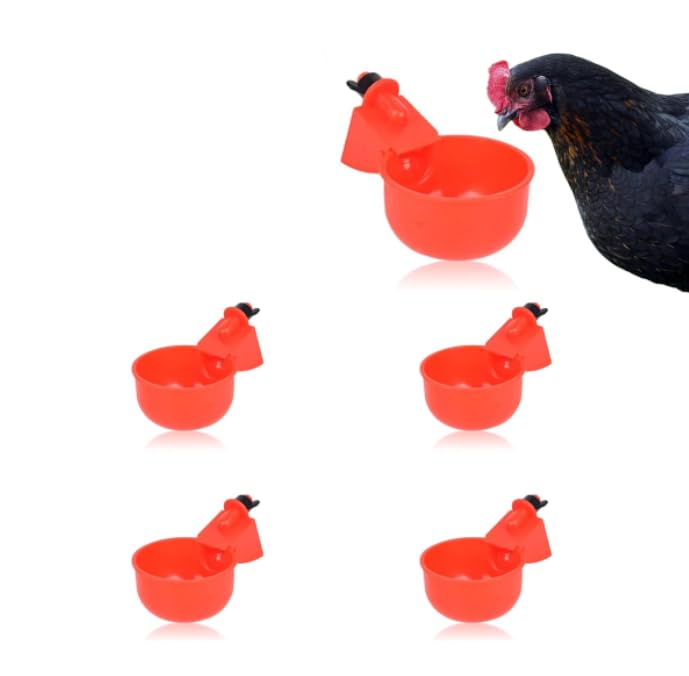 ZIBUYU® Chicken Waterer Cups | Automatic Large Chicken Water Feeder for Chicks