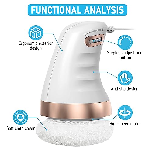 HANNEA® Body Massager Electric Shoulder Back Full for Neck Arm Lumbar Leg Vibration Muscle with Stepless Adjustment Knob Beauty Sculpt 2PCS