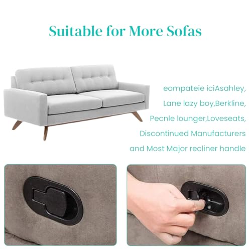 Serplex® 2PCS Metal Recliner Sofa Handle Replacement with 36.3