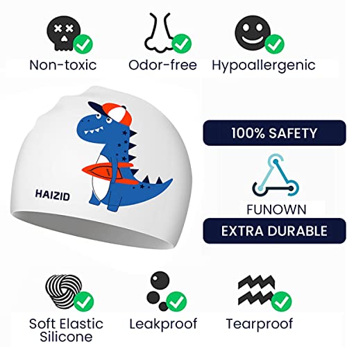 Proberos® Swimming Cap And Goggles Set For Kids, Anti-Fog UV Protection Swim Goggles With Earplugs, Leakproof Silicone Frame, Adjustable Strap, Comfortable Fit, Ideal For Indoor & Outdoor Swim