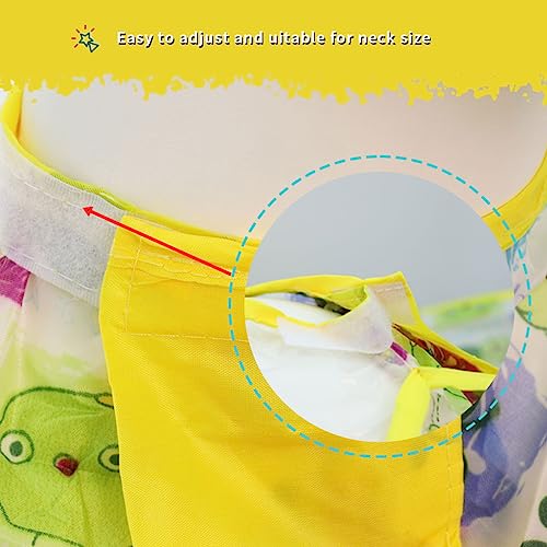 SNOWIE SOFT® Hair Cutting Cape for Kids, Cute Umbrella Haircut Cape, Clear Foldable Salon Barber Cape Cloak Hair Catch Cape for Boys Girls - Adjustable Neck Size, Waterproof