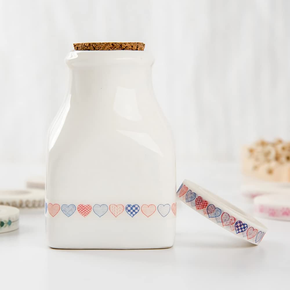 HASTHIP Flower Washi Tape for Scrapbooking and Crafts with 10 Pieces 8mm Width | 10m Roll