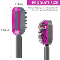 MAYCREATE® Self Cleaning Hair Brush for Women Men, 3D Airbag Cushion Hair Comb Massager Paddle Brush Hairdressing Detangling Anti Static Hairbrush