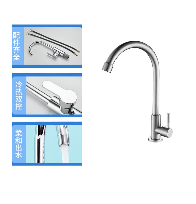 HASTHIP® Household Kitchen Faucet Sink