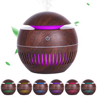 HANNEA® Humidifier for Room Wood Moisture 130ML Mist Aroma Air Diffuser Fragrance Essential Diffuser Silent Humidifier for Home, bedroom, Office, Car