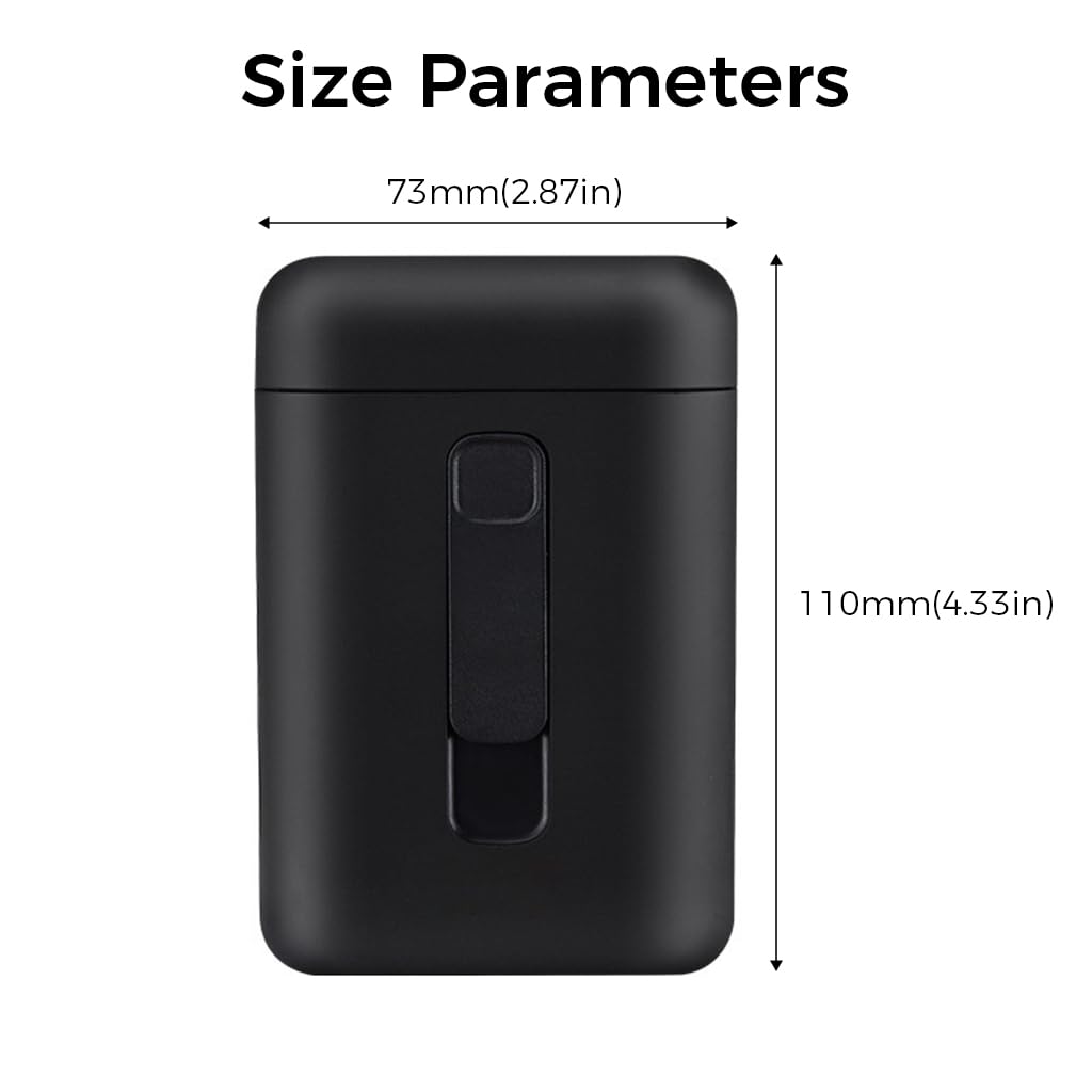 GUSTAVE 2 in 1 Cigarette Case with USB Rechargeable Flameless Coil Lighter for Men | Holds 20 Regular Cigarettes Black