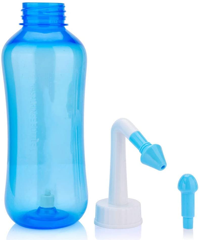 ELEPHANTBOAT Nose Wash System for Sinus Relief with Patented Button Flow Control 300 ml | Easy Cleaning for Adults and Children