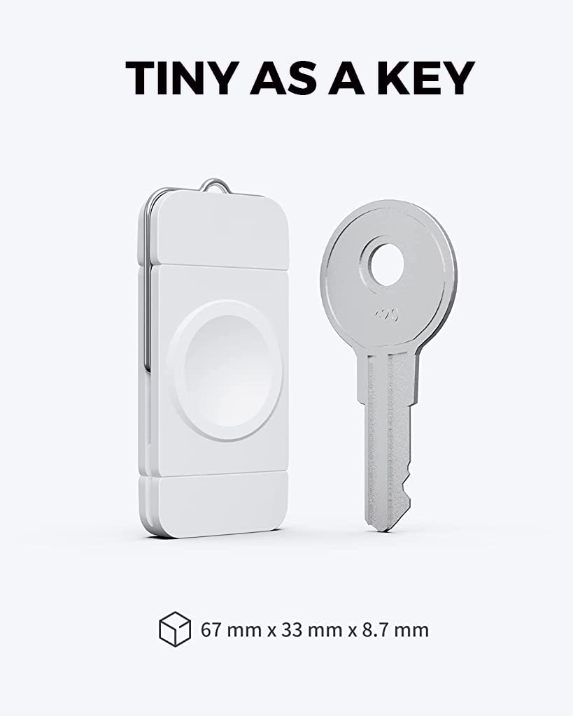 ZORBES Watch Charger for Apple Watch with Dual USB A and USB C Plug and Go Design | Fast Wireless Charging in White