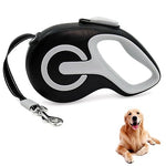 Qpets® 3m Dog Training Belt, Retractable Dog Leash for Large Dogs, Durable Nylon Rope Dog Training Leash Anti-Slip Handle Leash for Small Medium Large Dog (Within 50kg)