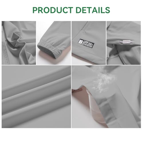 Venzina® Sunscreen Jacket ICE Pro – UPF 150+ Cooling Athletic Jacket for Men | Cool Rush Pro Tech, Breathable, Sweat-Wicking, Anti-Microbial, Lightweight Sun Hoodie for Outdoor Sports