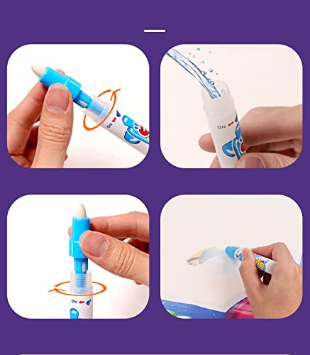 HASTHIP Water Doodle Mat for Kids 2–8 with Luminous Reusable Design | Educational Drawing Toy