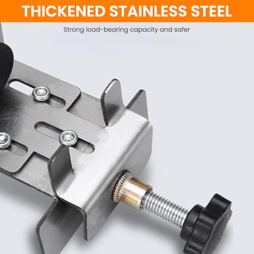Serplex® Cabinet Door Installation Jig Mounting Tool Adjustable with Support Third Hand Heavy Duty Stainless Steel 3PCS