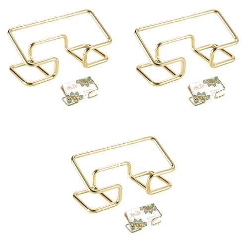 Climberty® 3PCS Visiting Card Holder for Men, Business Card Holder for Desk, Business Card Holder Display Stand, Modern Business Card Organizer, Desktop Business Card Holders (Gold)