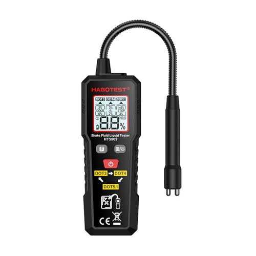 STHIRA® TESMEN TBF-300 Brake Fluid Tester with 8.5-Inch Corrosion Resistance Gooseneck Probe